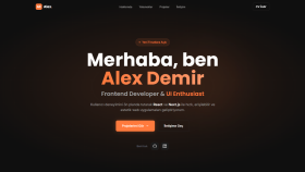 Modern Kişisel Portfolyo Web Sitesi Tasarımı