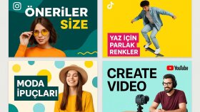 markanıza özel sosyal medya tasarımları hazırlıyorum