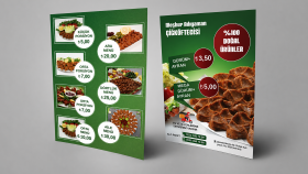 Lezzet Durağı – Çiğ Köfte Menü Broşürü