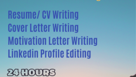 Profilinize uygun etkili CV ve niyet mektubu yazabilirim