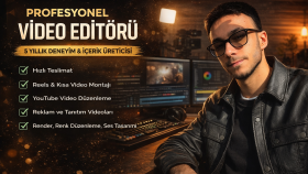 içerik üreticileri için profesyonel montaj yapıyorum