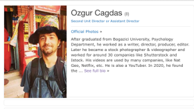 Özgür Çağdaş IMDb Profil Oluşturma