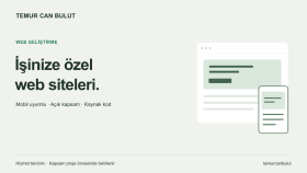 işletmeniz için mobil uyumlu web sitesi geliştiririm