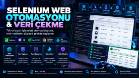 Selenium ile web otomasyonu ve veri çekme botu geliştiririm