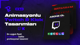 twitch ve kick kanalınız için animasyonlu tasarım yapıyorum