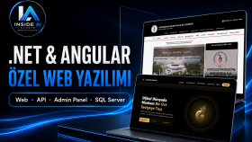 .NET ve Angular ile özel web sitesi geliştiririm