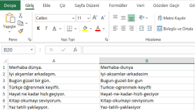 Friendly URL Oluşturucu Excel Fonksiyonu