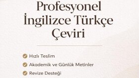 profesyonel ve akıcı İngilizce çeviri yaparım