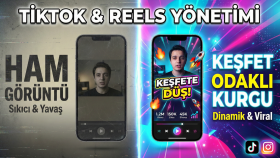 TikTok ve Reels hesabınızı keşfet odaklı yönetirim
