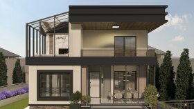 MODERN DIŞ CEPHE VE BAHÇE TASARIMI/3D RENDER