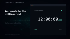 Atomic Exact Time — macOS Hassas Saat Stüdyosu