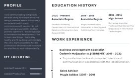 Türkçe & İngilizce olarak profesyonel ve etkin CV hazırlarım