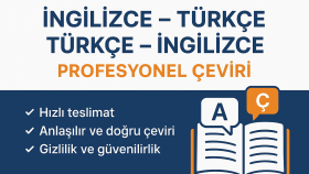 kurallarına uygun titiz İngilizce - Türkçe çeviri yaparım