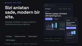 size özel kişisel ve tanıtım web sitesi yaparım