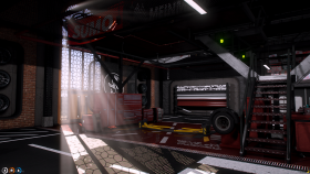 Modern Endüstriyel Garaj & Mekan Tasarımı (Game Asset)
