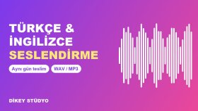 Türkçe ve İngilizce yapay zekâ seslendirme örnekleri