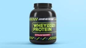 Grand Nutrition Whey Protein Etiket Tasarımı