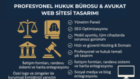 hukuk büroları için profesyonel web sitesi yapıyorum