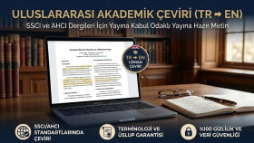 uluslararası yayınlarınız için akademik çeviri yaparım