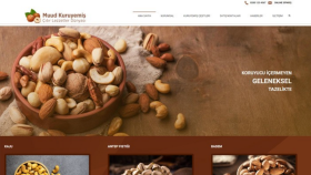 Kurumsal Kuruyemişçi için web sitesi 