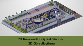 İç mekan 3D tasarımlar