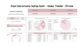 Tarih Aralıklı Gelir-Gider Takip Tablosu
