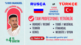 yeminli Rusça tercüme yapıyorum