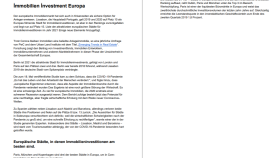 Immobilien Investment Europa 