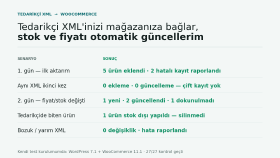 tedarikçi XML ürünlerinizi WooCommerce'e otomatik aktarırım