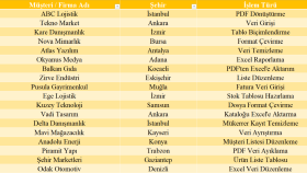 Excel tablo oluşturma ve PDF dönüştürme yaparım