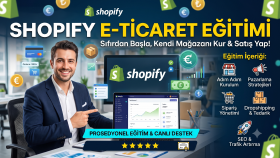Shopify'ı sıfırdan birebir olarak öğretiyorum