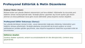 profesyonel editörlük ve içerik analizi hizmeti sunmaktayım