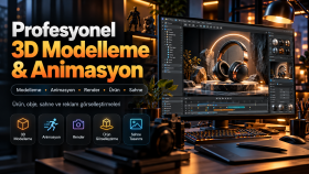 profesyonel 3D modelleme ve animasyon yapabilirim