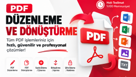 pdf düzenleme ve dönüştürme yapabilirim