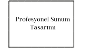 mimari proje sunumu tasarlarım
