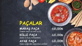 Maraş Paça Menü