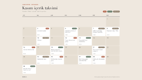 Lume Coffee - Aylık Instagram İçerik Takvimi