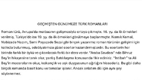 Geçmişten Günümüze Türk Romanları