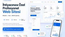 işletmenize özel modern web siteleri geliştiririm