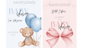 baby shower davetiyesi hazırlıyorum