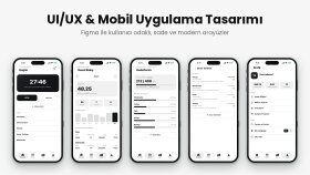 Figma ile mobil uygulama ve web arayüzü tasarlarım