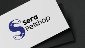 Sera Petshop konsept logo tasarımı.
