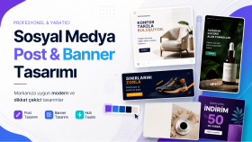 sosyal medya post ve banner tasarımları yaparım