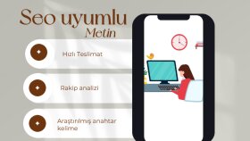 her konuda google seo uyumlu, özgün metin  hazırlarım