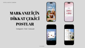 markanız için dikkat çekici postlar tasarlarım