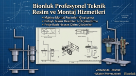 üretim ve montaj teknik resimlerinizi hazırlarım