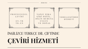 ingilizce çevirilerinizi yaparım