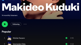Spotify'da yayınladığım bir albüm