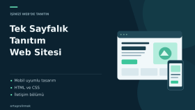 mobil uyumlu sade bir tanıtım sayfası hazırlarım