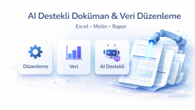 yapay zeka destekli doküman ve veri düzenleme hizmeti verirm